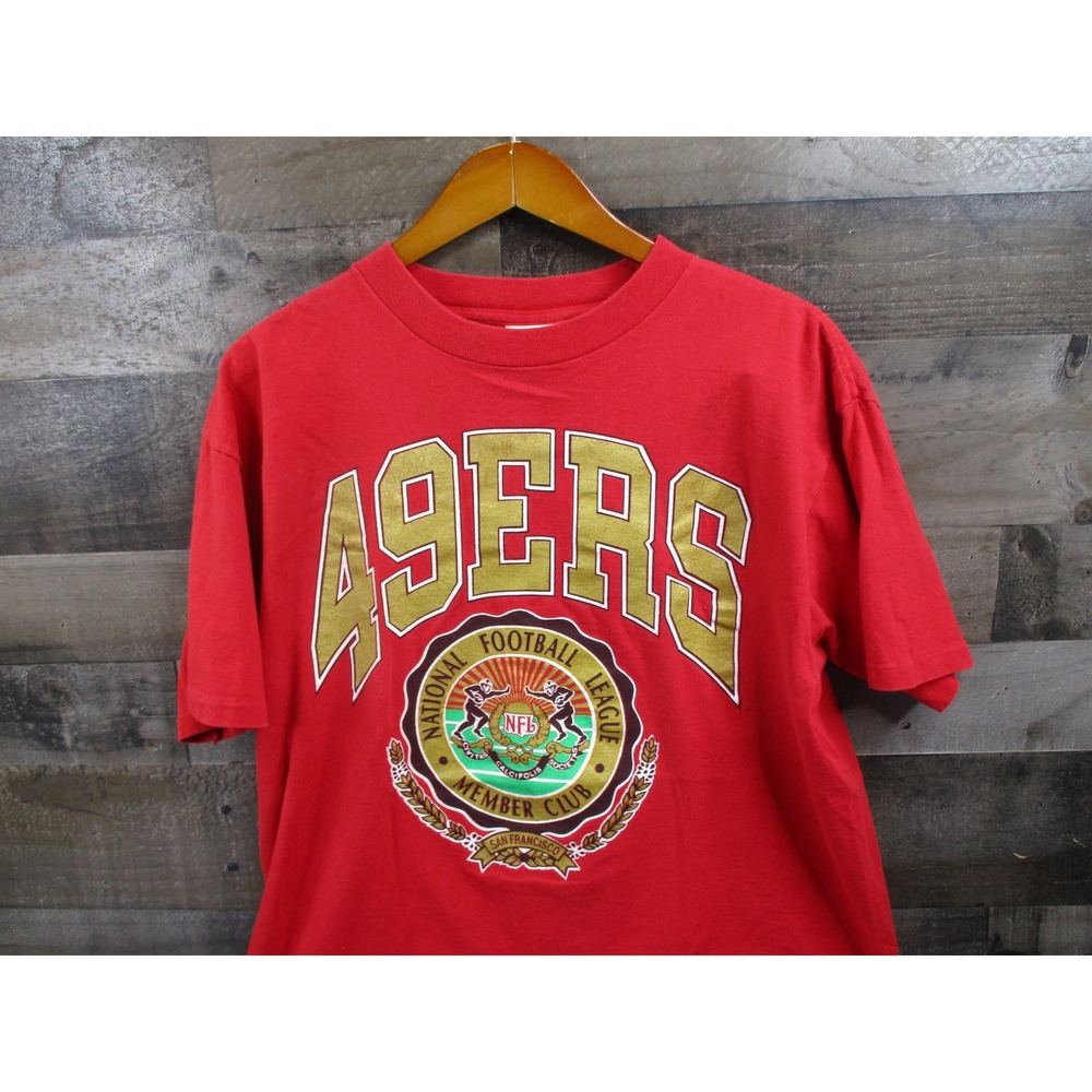 Vintage San Francisco 49ers Shirt Mens XL Red NFL Football Nutmeg Mills 90s USA